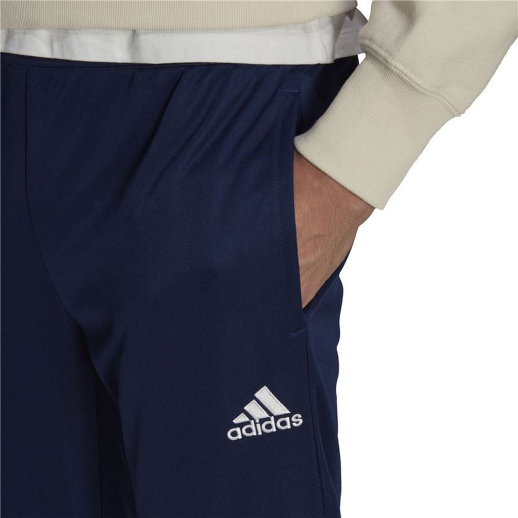 Football Training Trousers for Adults Adidas Entrada22 Dark blue Men
