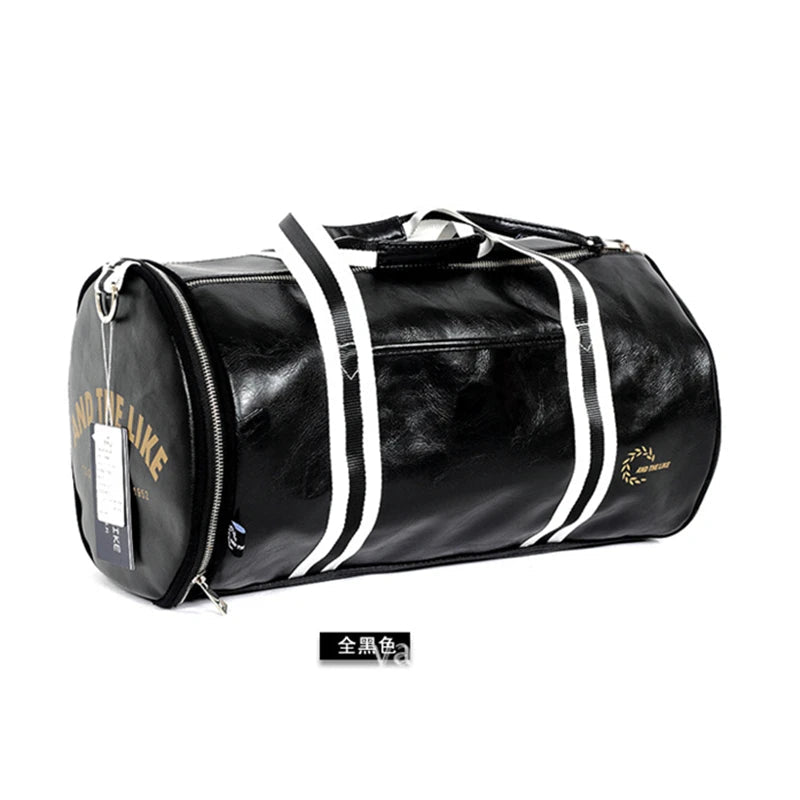 Sport Gym Bag for Women Men Shoulder Bags with Shoes Storage Pocket Fitness Training Waterproof Leather Travel Bag Handbag Daily - shop_name