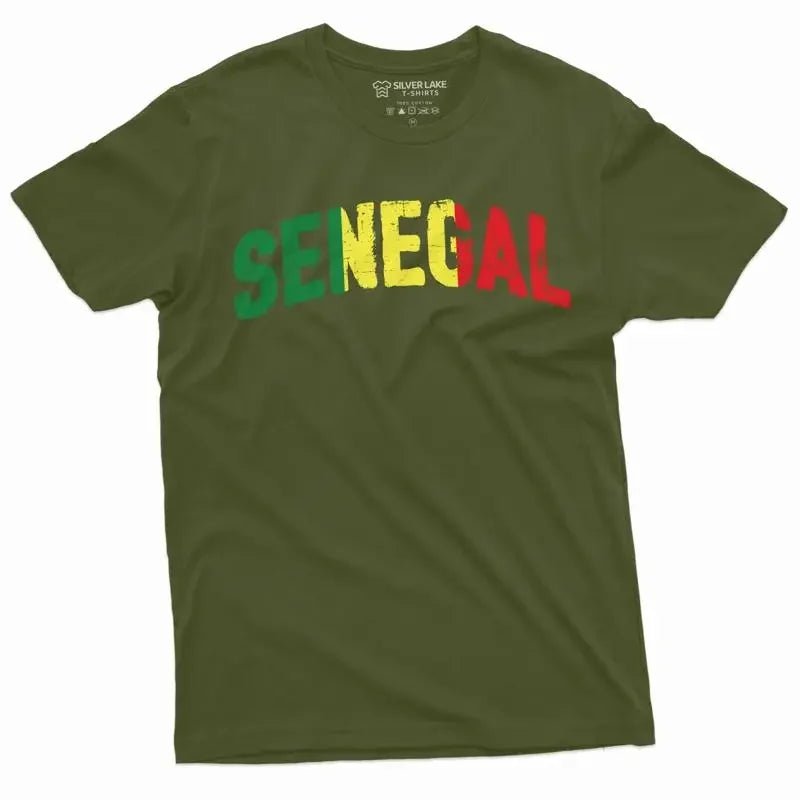 Senegal Flag T Shirt Patriotic Team Senegalese s - shop_name