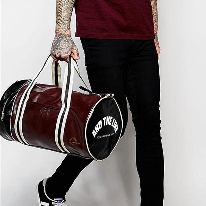 Sport Gym Bag for Women Men Shoulder Bags with Shoes Storage Pocket Fitness Training Waterproof Leather Travel Bag Handbag Daily - shop_name